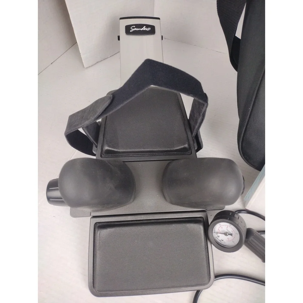 Saunder Cervical Traction Device With Deluxe Carrying Case, Pump and Manual